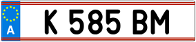 Trailer License Plate